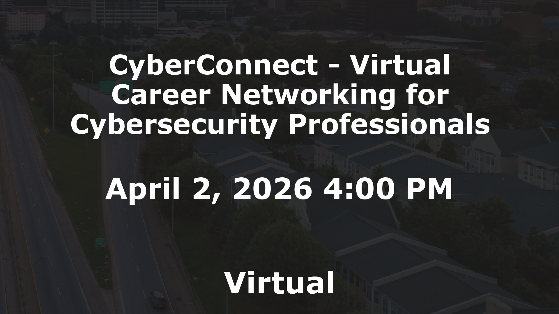 CyberConnect - Virtual Career Networking for Cybersecurity Professionals event image